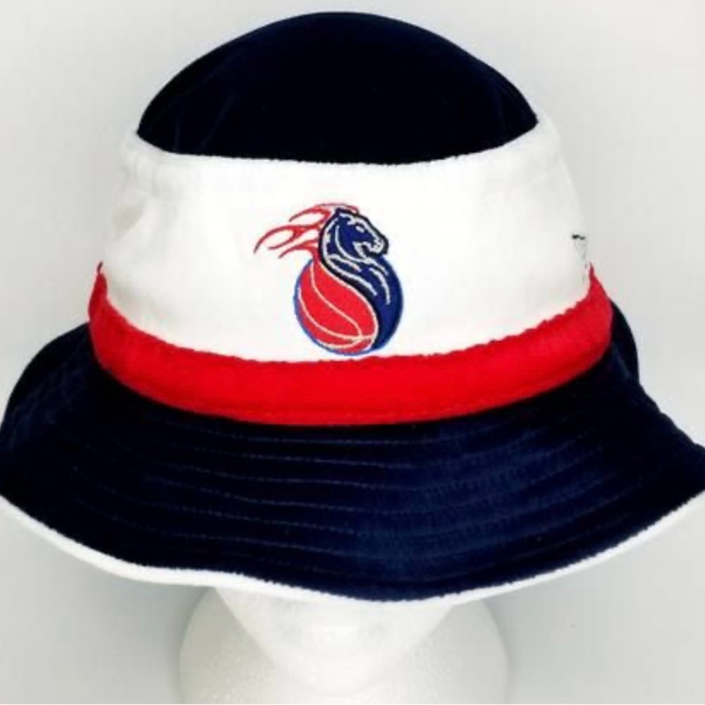 NBA Blue and White Bucket Hat with Logo